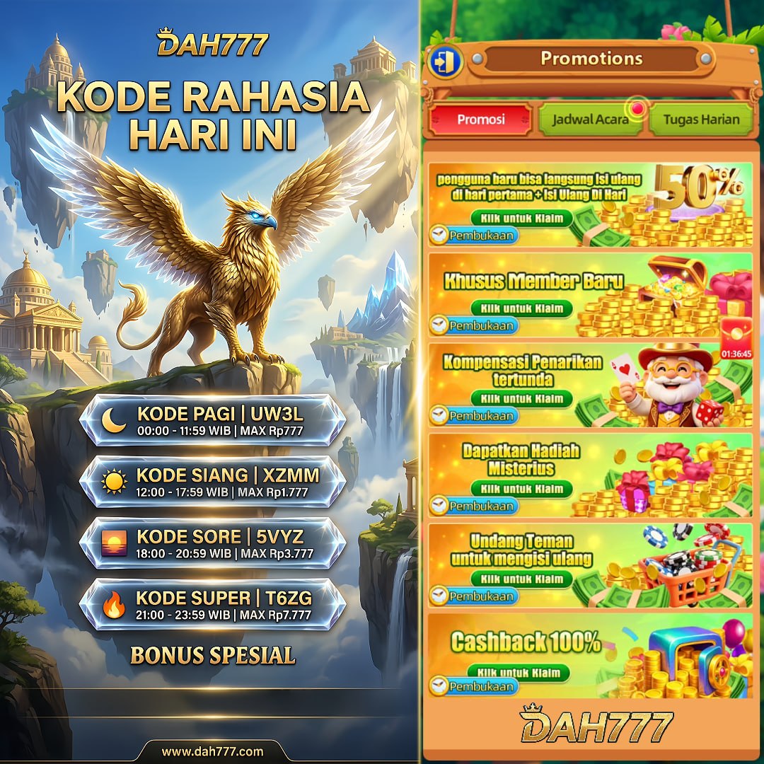 DAH777 - dah777 Login Daftar Akun Aman